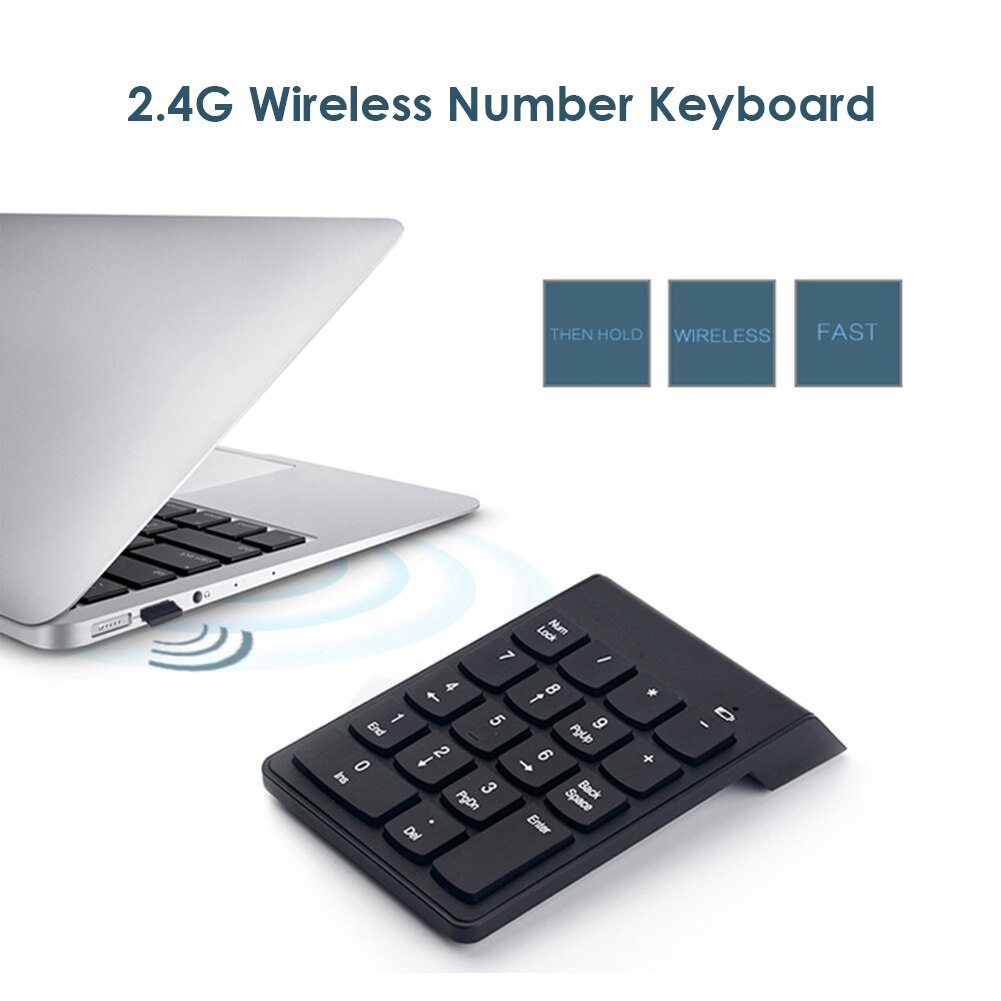 Wireless External Numeric Keypad Keyboard Wireless Numeric Keypad for Accounting Teller Laptop Notebook