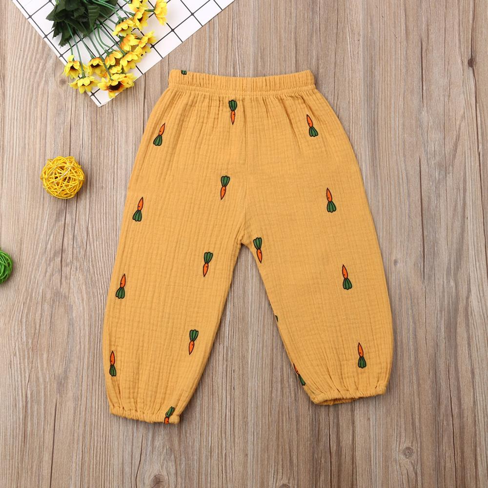 Peuter Kids Baby Boy Meisjes Lange Harem Katoen Linnen Broek Broek Leggings Blommers Kleding Soft Comfy Ploka Stippen Wortel