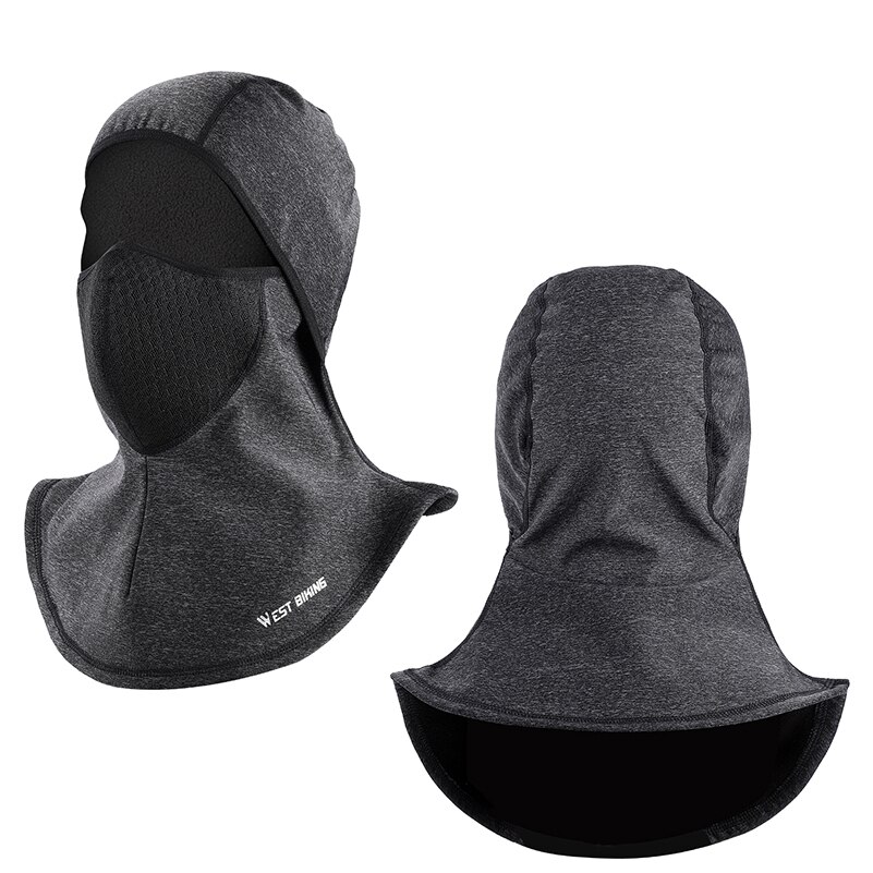 West cycling winter thermische fietsmutsen warm winddicht buitensport skiën fiets gezichtsmasker muts fleece capuchon nek fietsmutsen