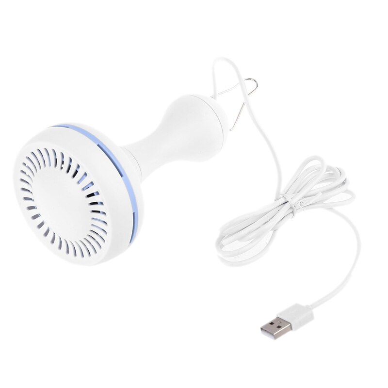 6 Leaves USB Ceiling Canopy Fan Remote Control Timing 4 Speed Hanging Tent Fan