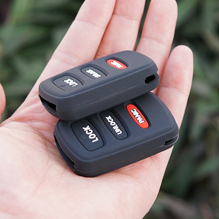 silicone rubber car key fob protect shell skin cover case cap set for Mitsubishi Eclipse Galant Lancer Outlander MONTERO remote
