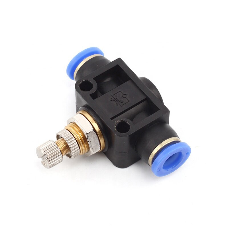 Lsa Serie Pneumatische Connector Gasklep 4-12 Air Flow Speed Control Valve Tube Slang Pneumatische Push In Pneumatische fittings