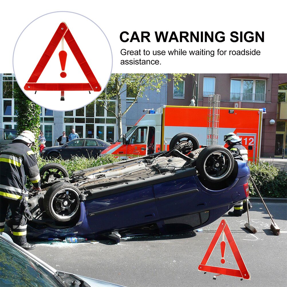 Reflective Warning Sign Road Warning Tripod Car Triangle Safety Tripod