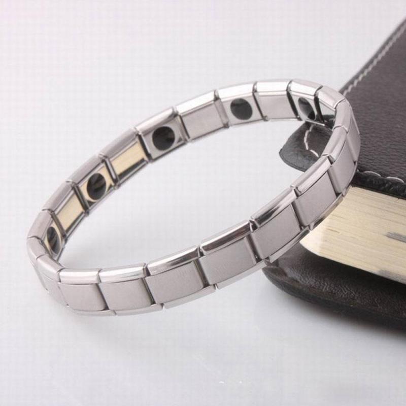 Magnetische Hand Chain Bangle Armband Zilverkleurige Therapie