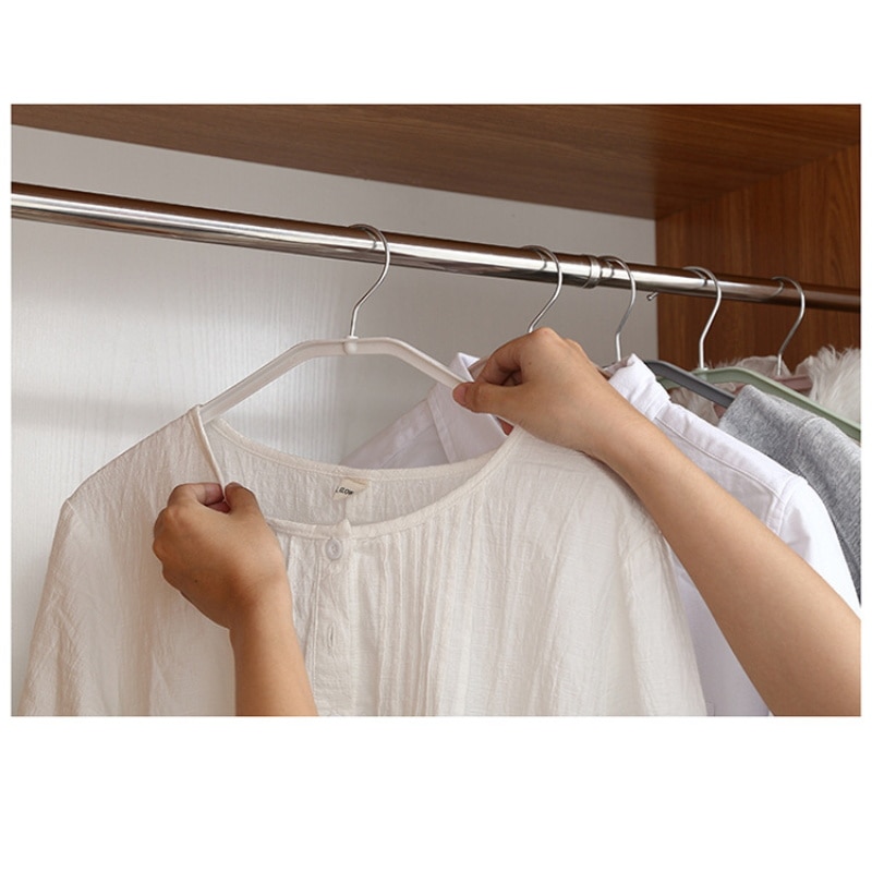 Non-slip Hanger Portable Clothes Hanger Plastic Laundry Storage Drying Hanger for Suit Coat Closet Garment Outdoor Drying Rack