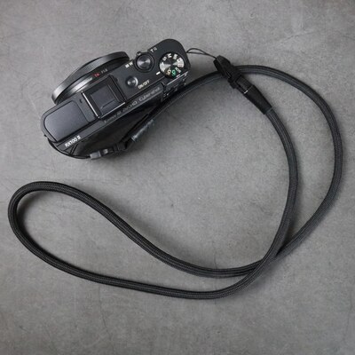 Sterkt vevd nylon tau kamera skulder nakke stropp belte til  rx100 m 6 m4 m5 vi gr2 x100f xf10 m5a gr2 gr3 g7 x 2 lx10 z7 z6 a7 m 3 a9: Svarte stropper