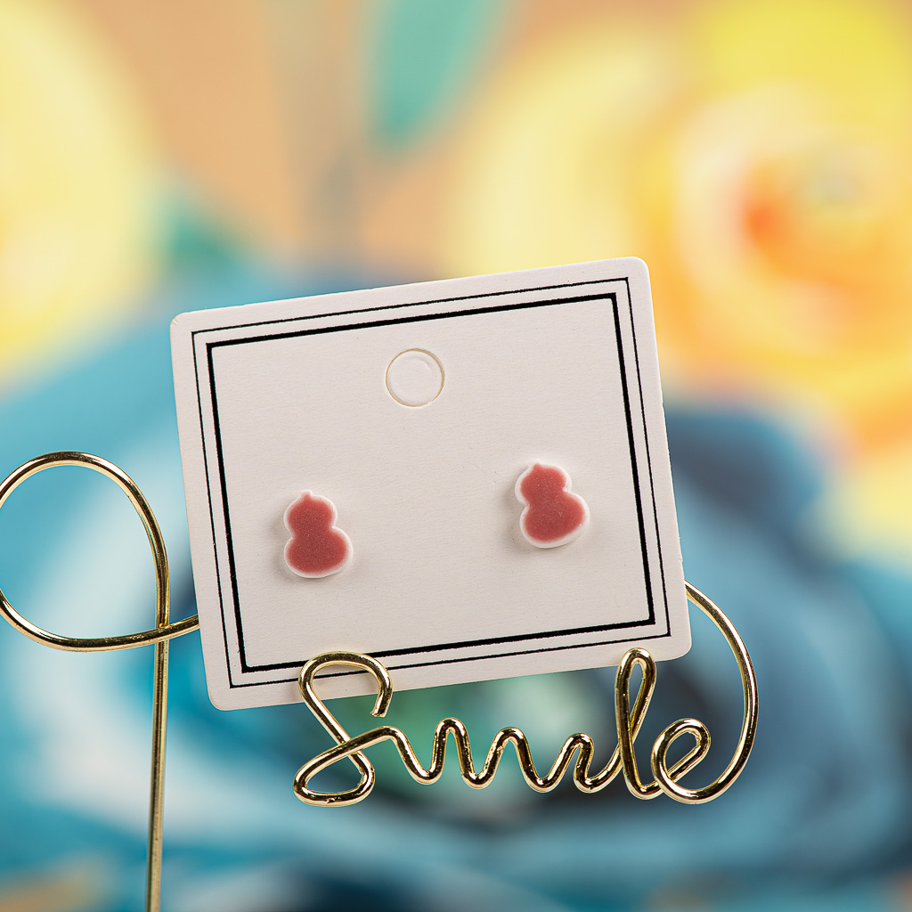 Prachtige Cartoon Multicolor Keramische Oorbellen # LY315 Accessoires Barato Oorbellen Ontmoette Kraaltjes Сережки Аниме: Silver Plated