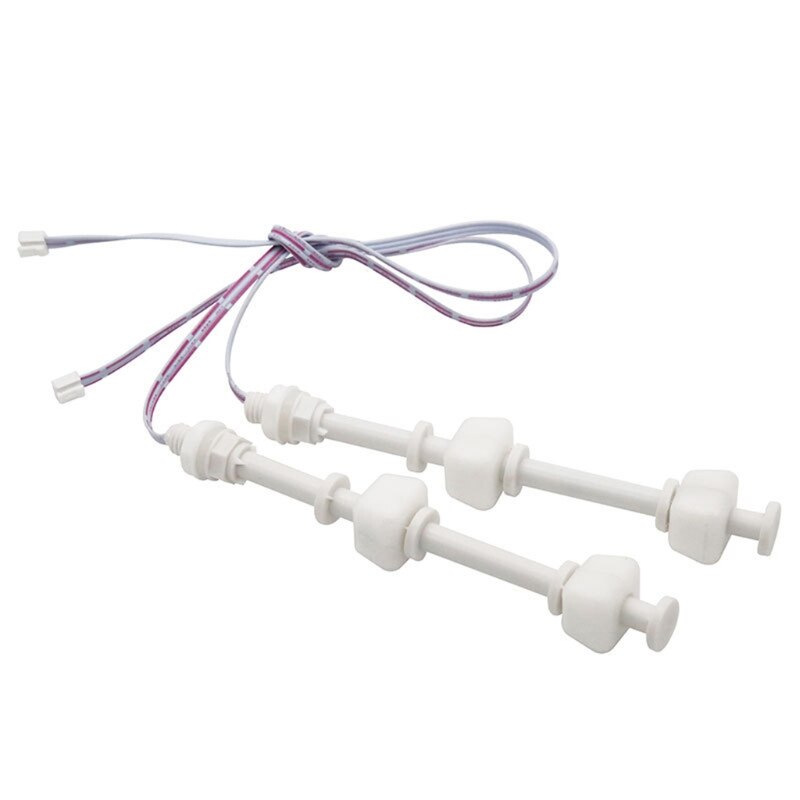 Waterniveausensor, 12v Bal Vlotterschakelaar Dual Ball Roestvrijstalen Vloeistofniveausensor Vlotterschakelaar voor Watertank, Zwembad en Aquarium
