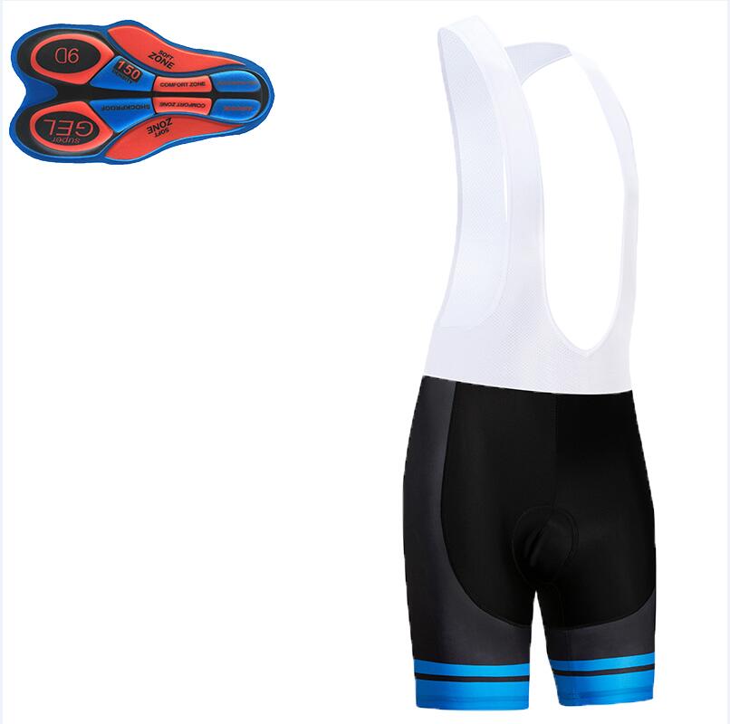 Sort blå herre cykelshorts mtb cykel cykel 9d polstret hagesmæk korte mtb shorts herre lycar elastiske cykelshorts bukser xs -4xl: Hagesmæk kort / 4xl