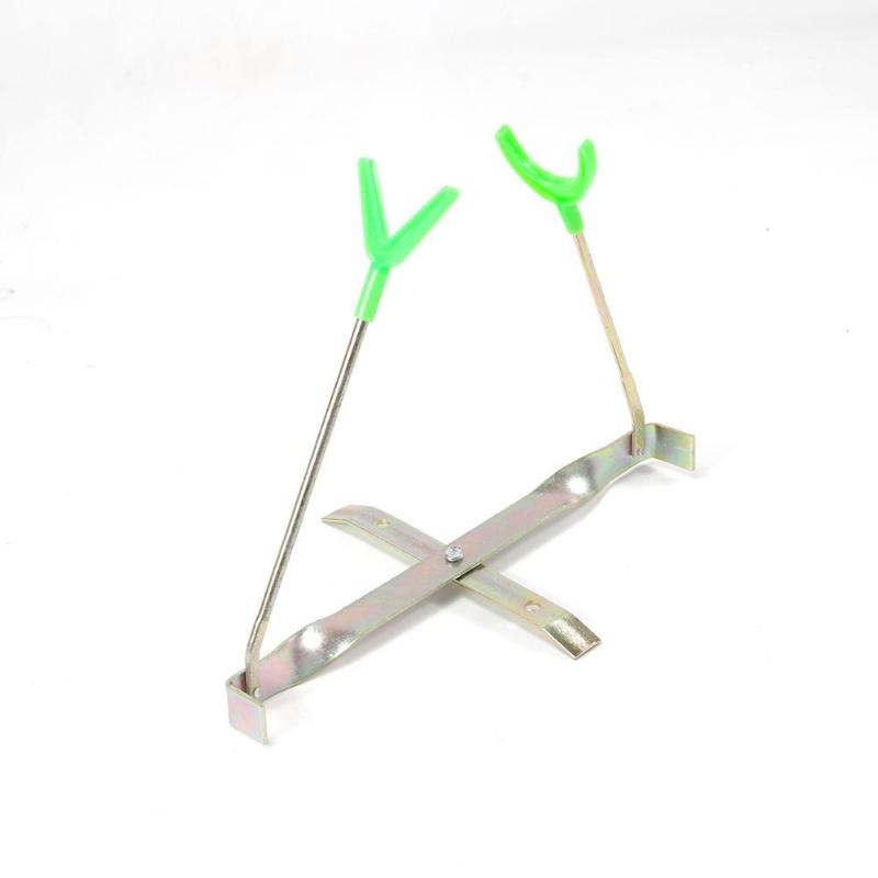 Fishing Rod Pod Stand Holder Rack Bracket Dual Head Foldable Ice Support Stand Fishing Tackle Fishing Pole Pod Bracket Support