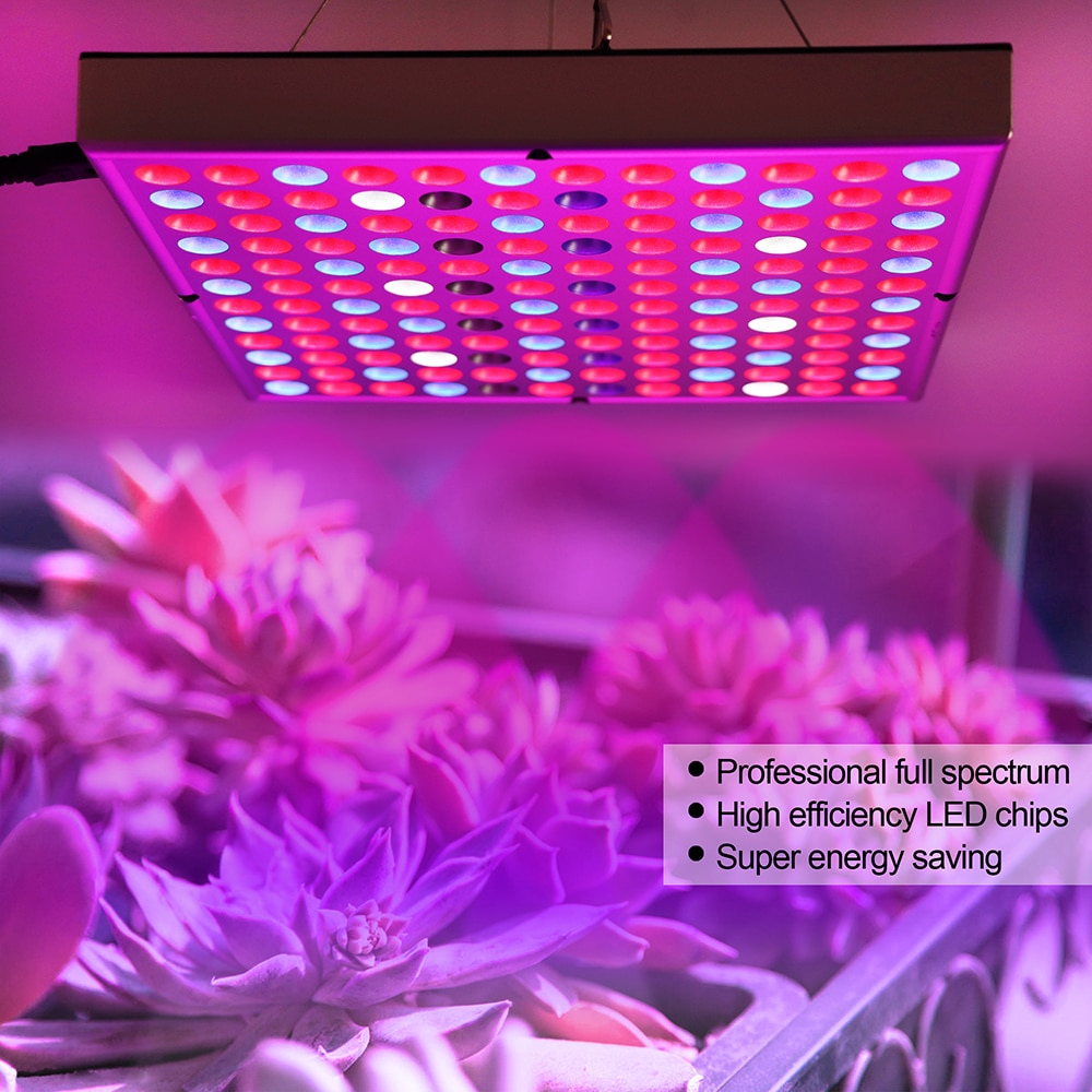 25W-80W LED Indoor Plants Veg Grow Light Full Spectrum Red Blue Light 81-312LEDs Flower Light Fixtures with Daisy Chain Function