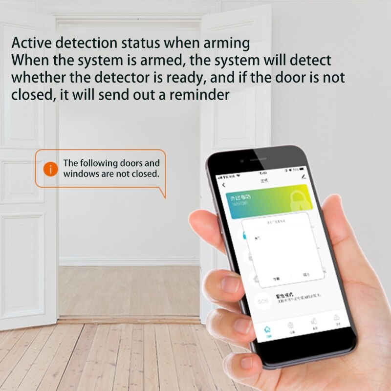 TUYA WiFi Home Security Alarm System Compatible with Alexa and -Google Assistant Ideal for Home Garage Apartment Office