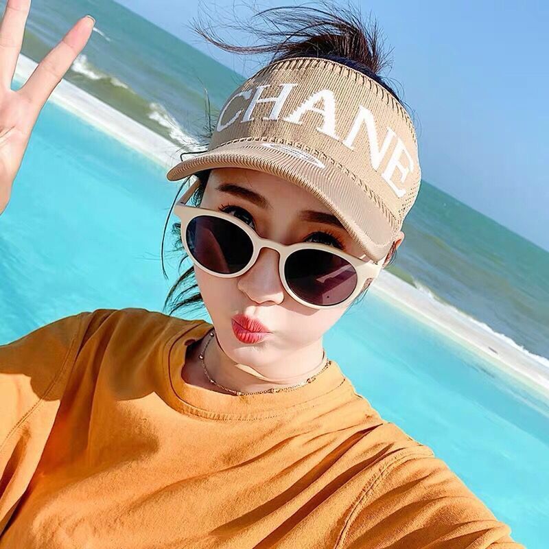 Ladies Summer Ponytail Hat Empty Top Casual Korean Version of The Wild Sun Hat Cap Outdoor Shade Golf Hat: Silver