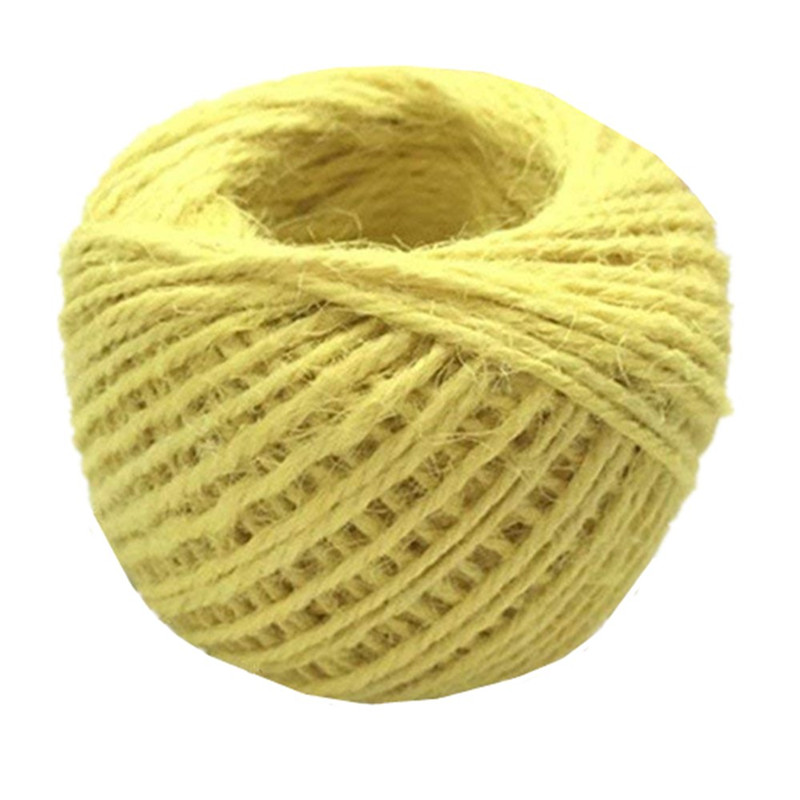 50M Natural Burlap Hessian Jute Twine Cord Hemp Rope 2mm Packing String Wedding Decoration 5BB5607: 16