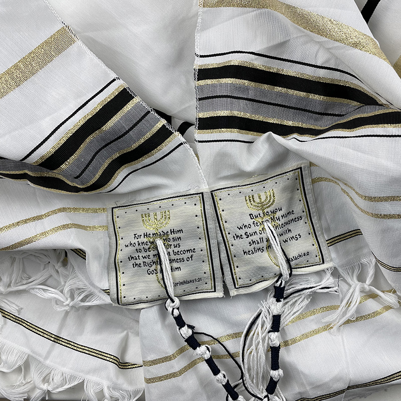 Messianic Christian Shawl/Tallit The Messiah Tallit Prayer Shawl Scarf 180x130cm (72 x 51 Inches)