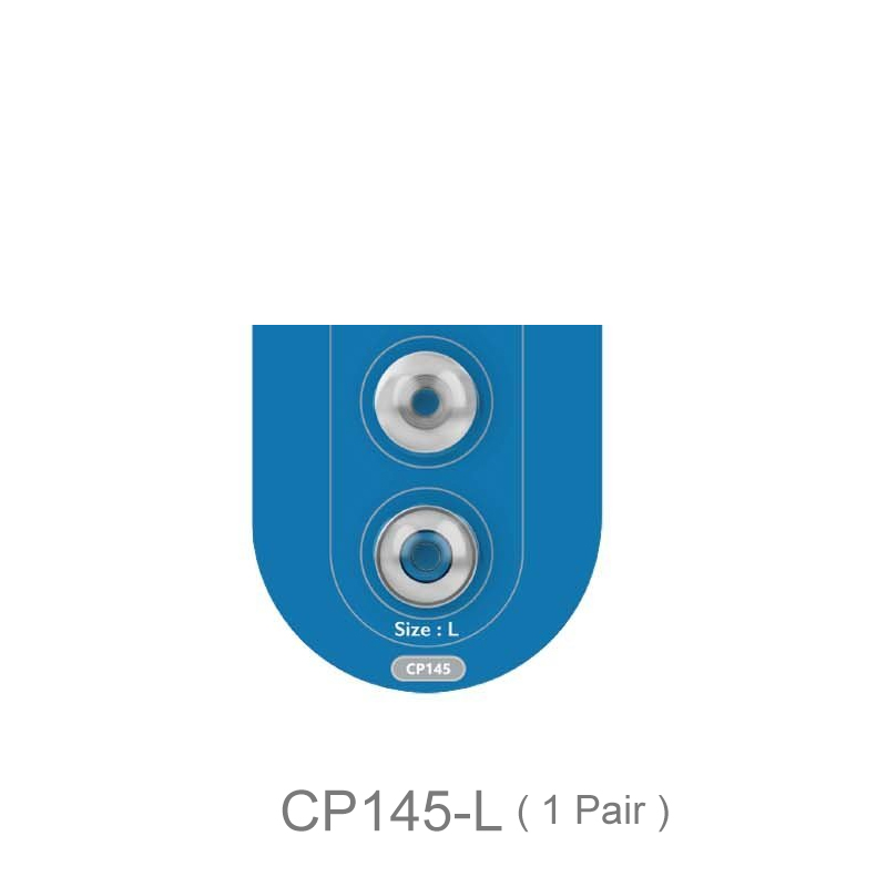 Spinfit CP145 CP-145 Gepatenteerde 360 Graden Gratis Rotatie Siliconen Oordopje 4.5Mm Nozzle Dia Voor Dunu/Jvc/Oortelefoon: CP145-L 1Pair