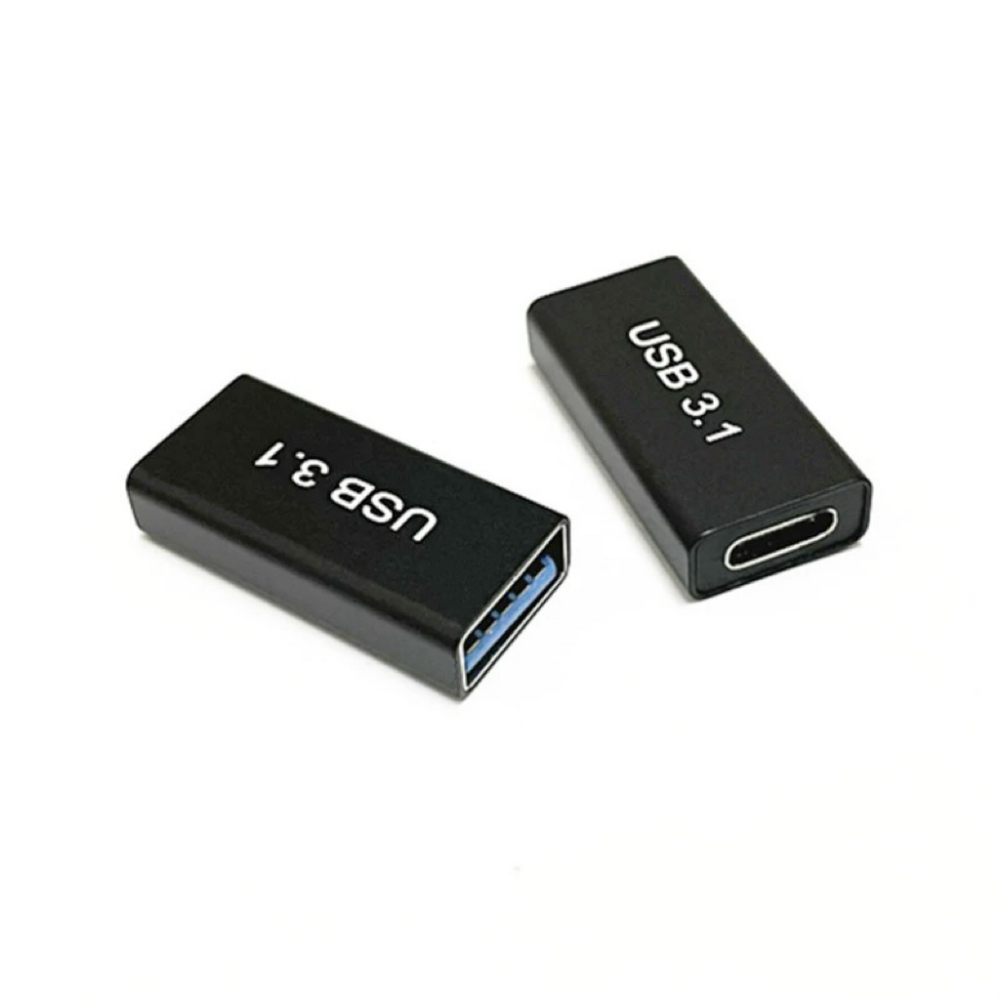 USB 3.0 Coupler Female to USB Type C Female Adapter Super Speed USB3.0 Type-C Extender Connection Converter