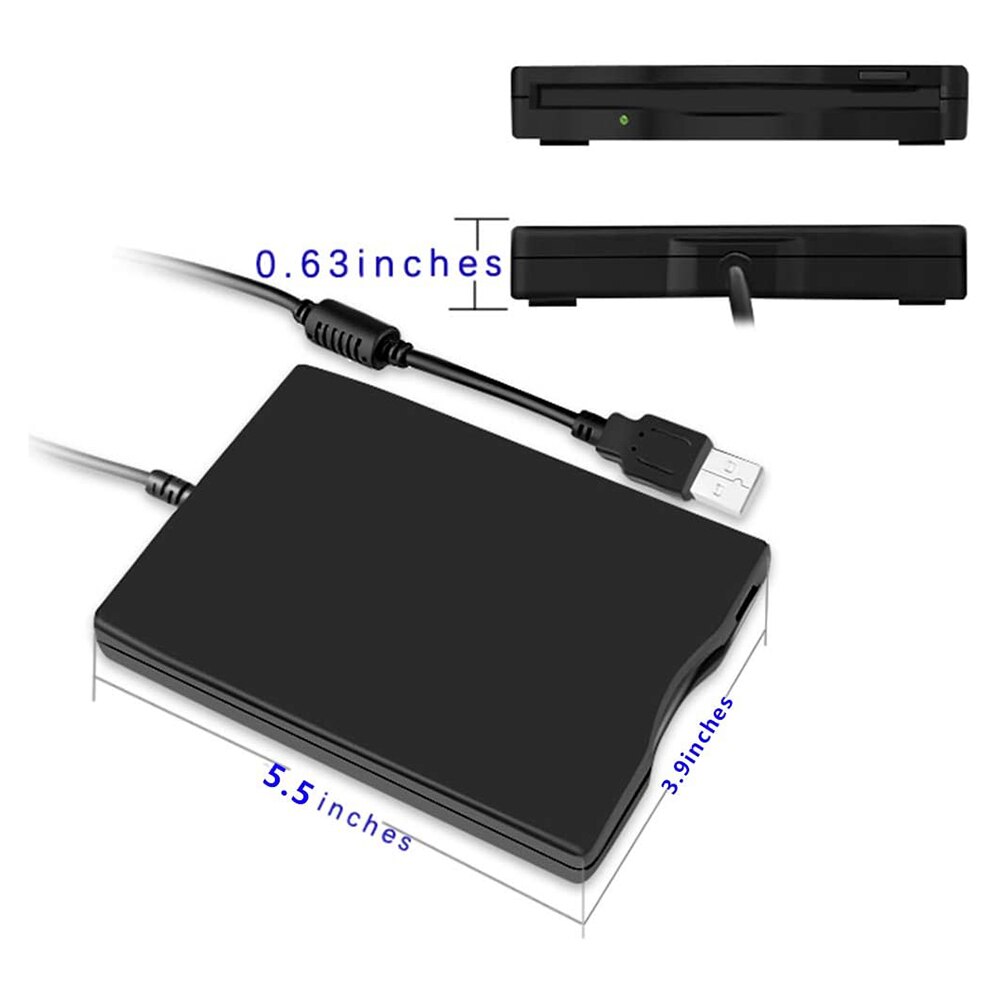 1.44 MB disquette 3.5 "USB lecteur externe lecteur de disquette Portable disquette FDD pour ordinateur Portable 3.5" lecteur de disquette externe