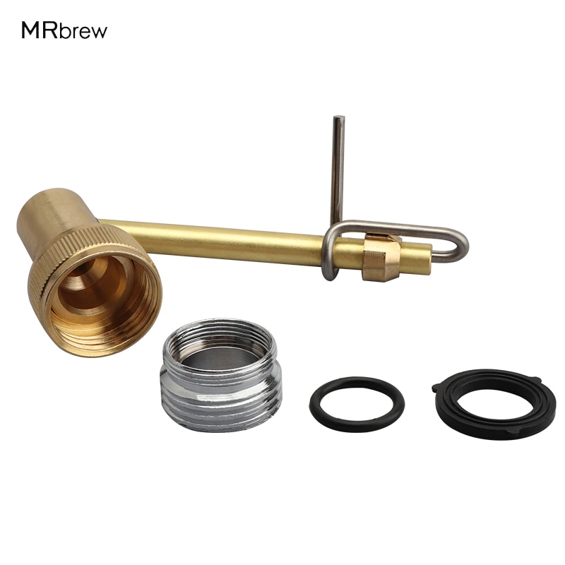 Brass Carboy & Jet Bottle Washer With Sink Faucet Adapter Beer Cleaning Homebrew Single Blast Wine Bottle Washer Wine Rinser