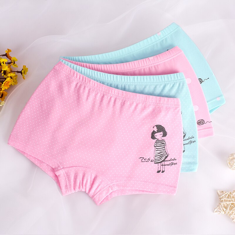 2 stuks/partij cartoon meisjes ondergoed ademend katoen materiaal kindermeisjes ondergoed voor baby's onderbroeken kinderkleding 2pc een set