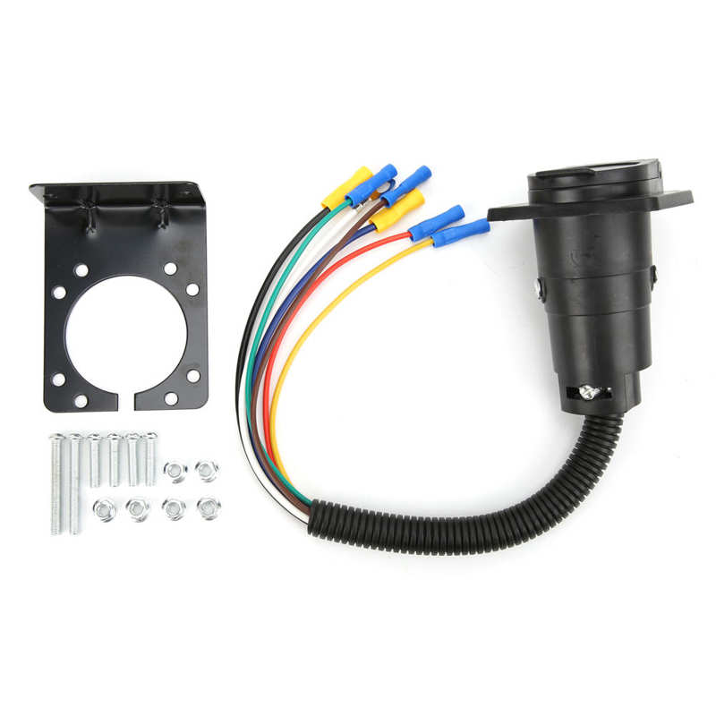 Trailer Wiring Adapter Trailer Connector Wide Application with Bracket for Camper for Trailer Car