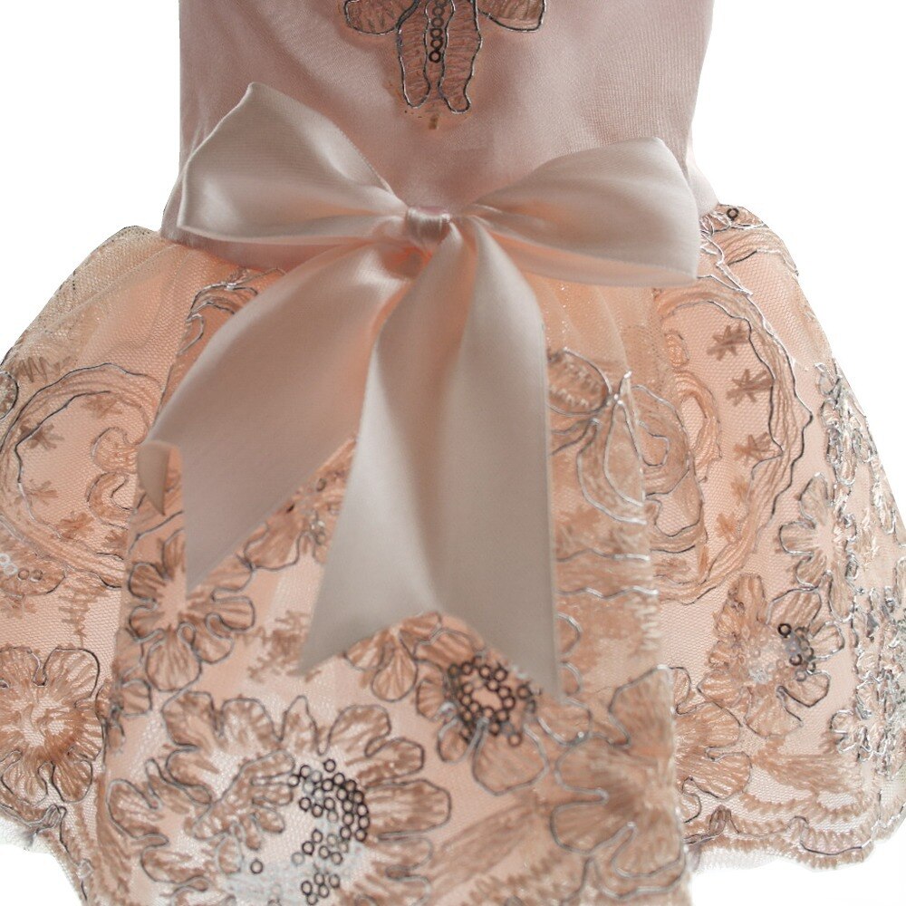 Kitten Cat Wedding Dress Lace Pet Cat Dresses Tulle Teddy Skirt for Small Cat Dogs XS S M L XL