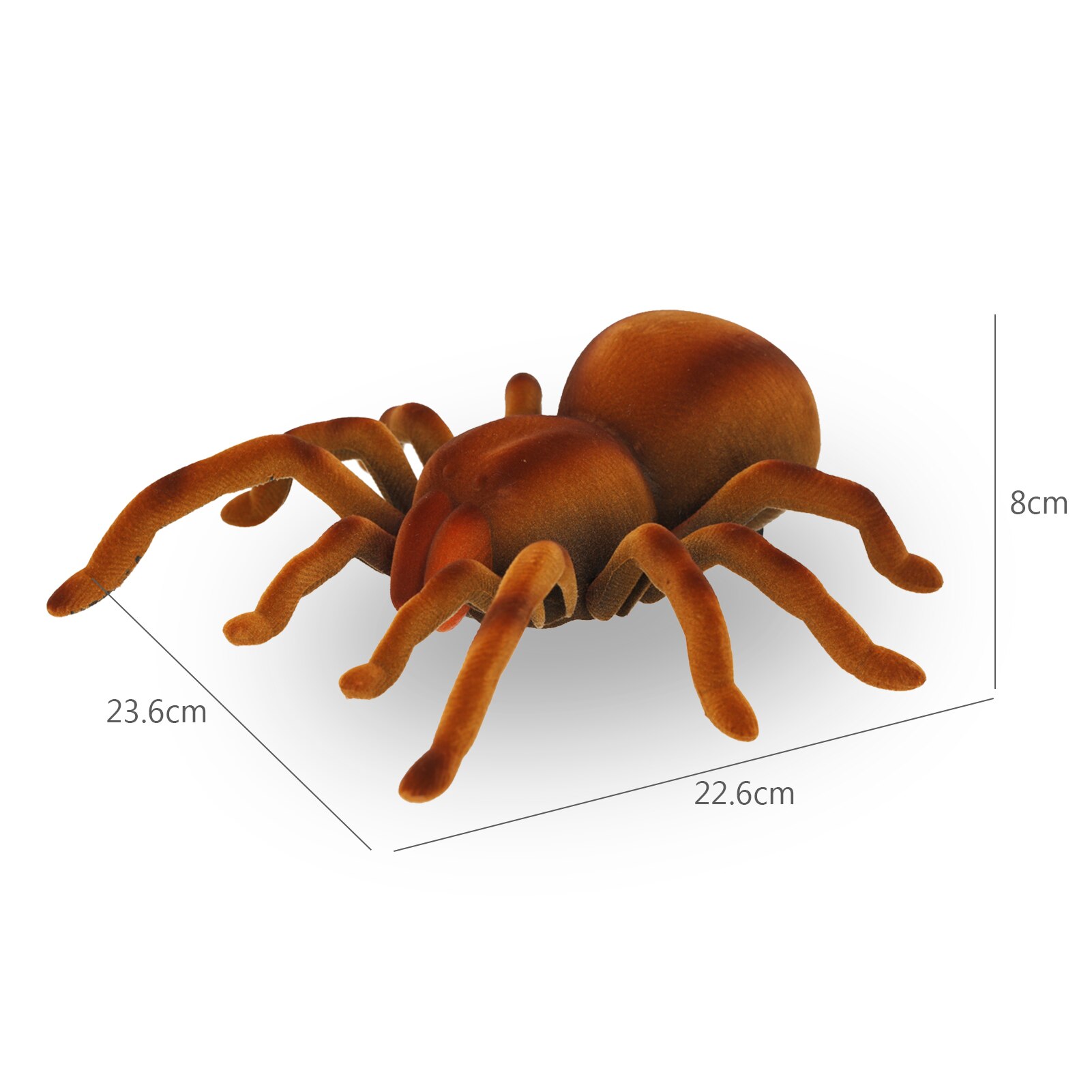 Electronic pet Remote Control Simulation tarantula Eyes Shine smart black Spider Halloween RC Tricky Prank Scary Toy