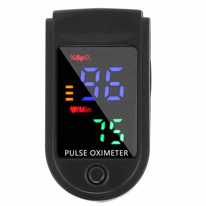 Oxímetro Digital de pulso para la yema del dedo, medidor de saturación de oxígeno en sangre, Monitor de salud SPO2 PR OLED para el hogar: Chocolate