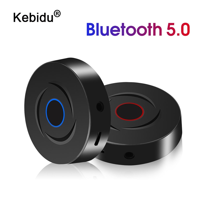 Kebidu Draadloze Bluetooth Zender Ontvanger 5.0 Adapter Enkele Audio Music Adapter Met Usb-oplaadkabel 3.5 Mm Audio Kabel