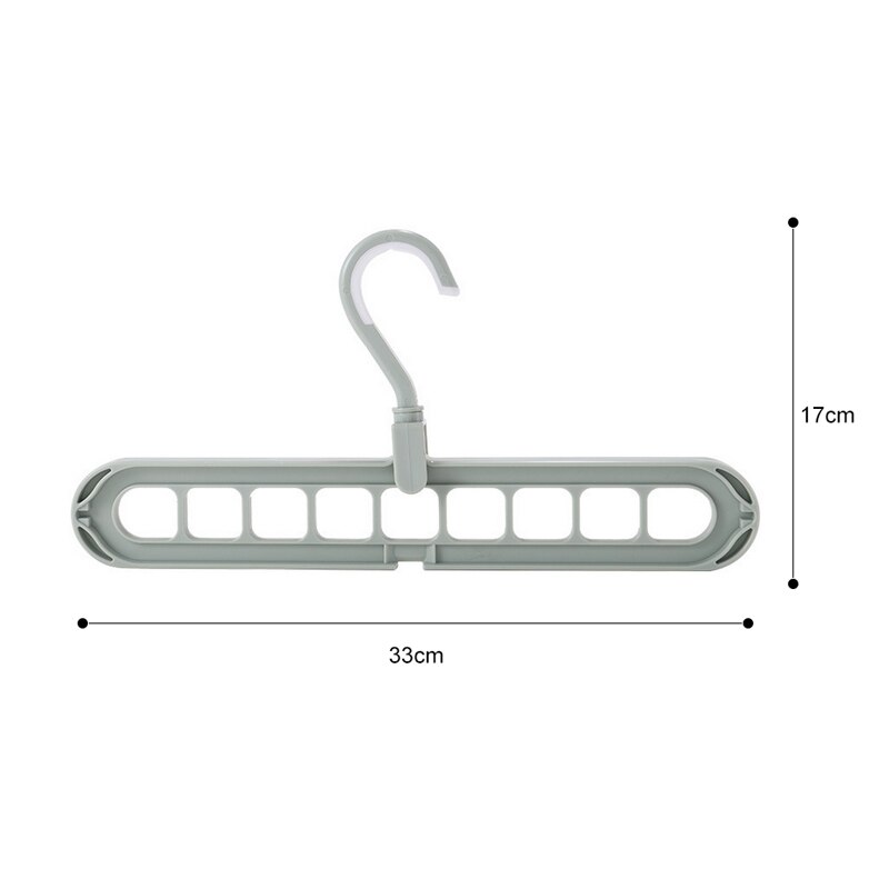 Cintre magique rotatif à 9 trous, 360 degrés, multi-fonction, pliable, garde-robe, séchage de vêtements, rangement