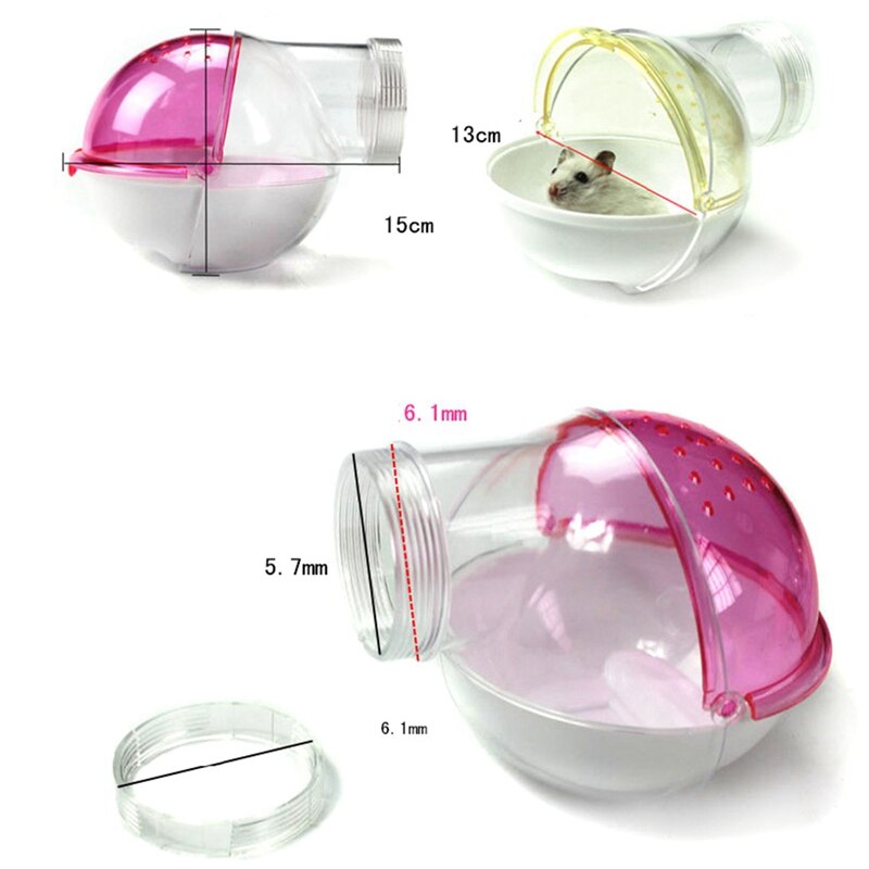 Mini salle de bain extérieure ronde pour animaux domestiques, Cage Hamster, sacs chauds de voyage, Cages cochon d'inde, pochette de transport pour Chihuahua, accessoires chat
