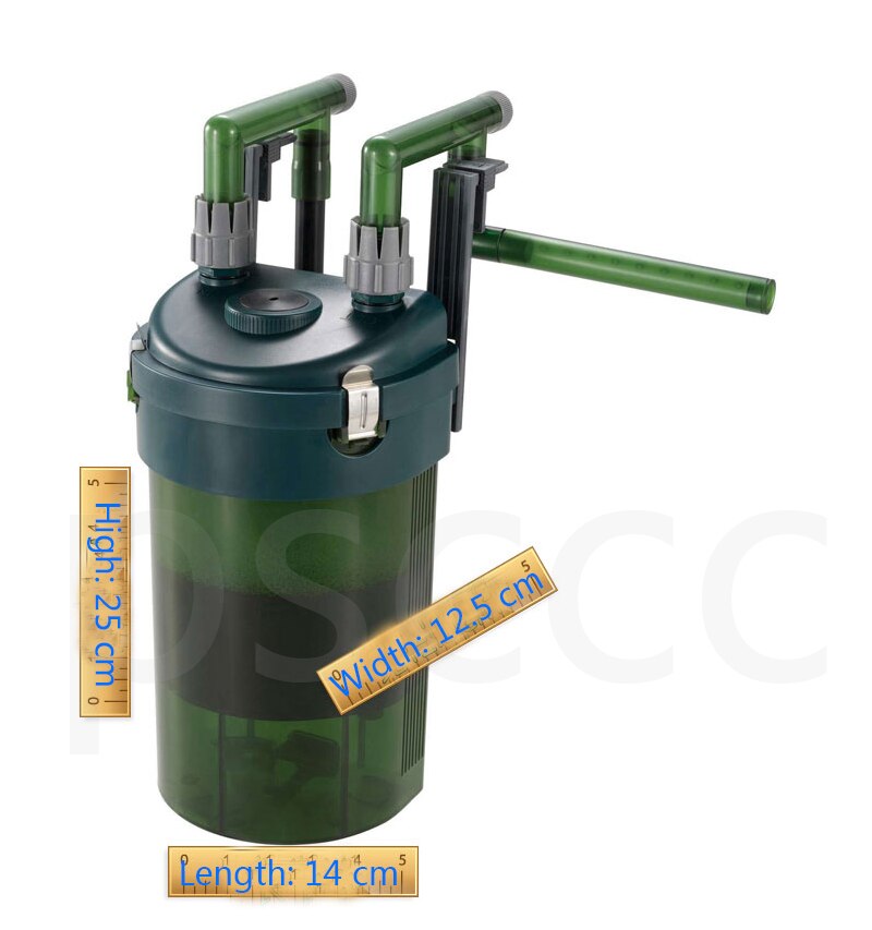Filtro externo multifunción para colgar, 6w, 500l/h, adecuado para acuario de 40-60cm de longitud