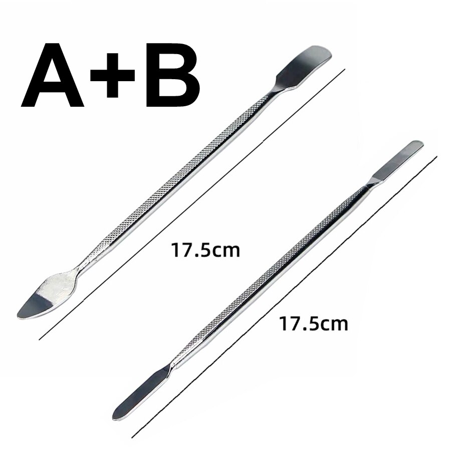 Universal Phone Repair Tools Kit Disassembly Blades Pry Opening Tool Metal Disassemble Crowbar Kit Phone Spatula Hand Tools Set: Stype A B