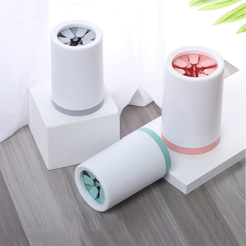 Taza limpiadora de pies para mascotas, taza suave de silicona para pies, cubo para limpieza de pies de gato, limpiador de patas de perro, limpiador Manual de pies rápido, 1 Uds.