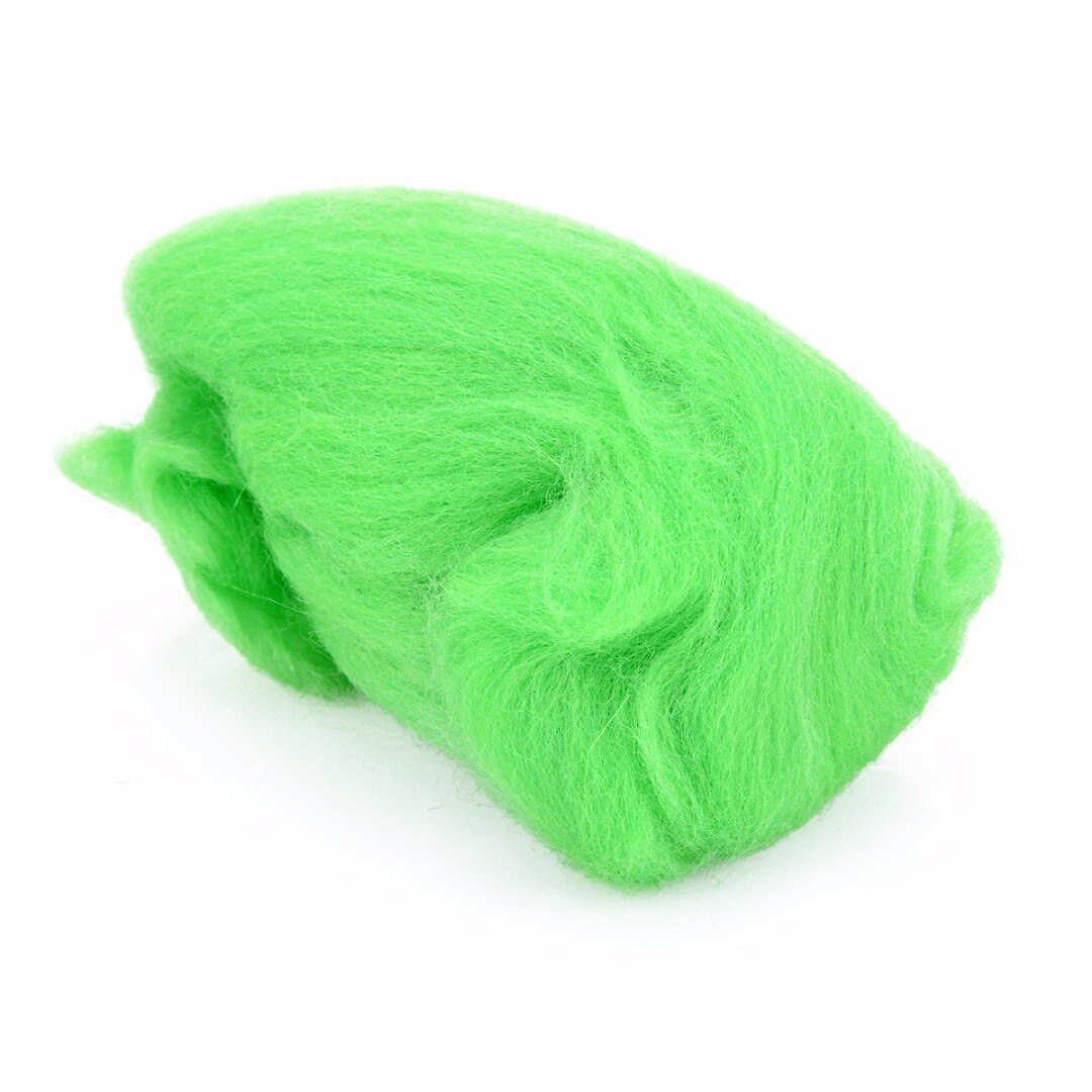 60G Diy Merino Woodland Groen Tinten Geverfd Wol Tops Roving Voor Naaldvilten 3 10 20 36 43 71