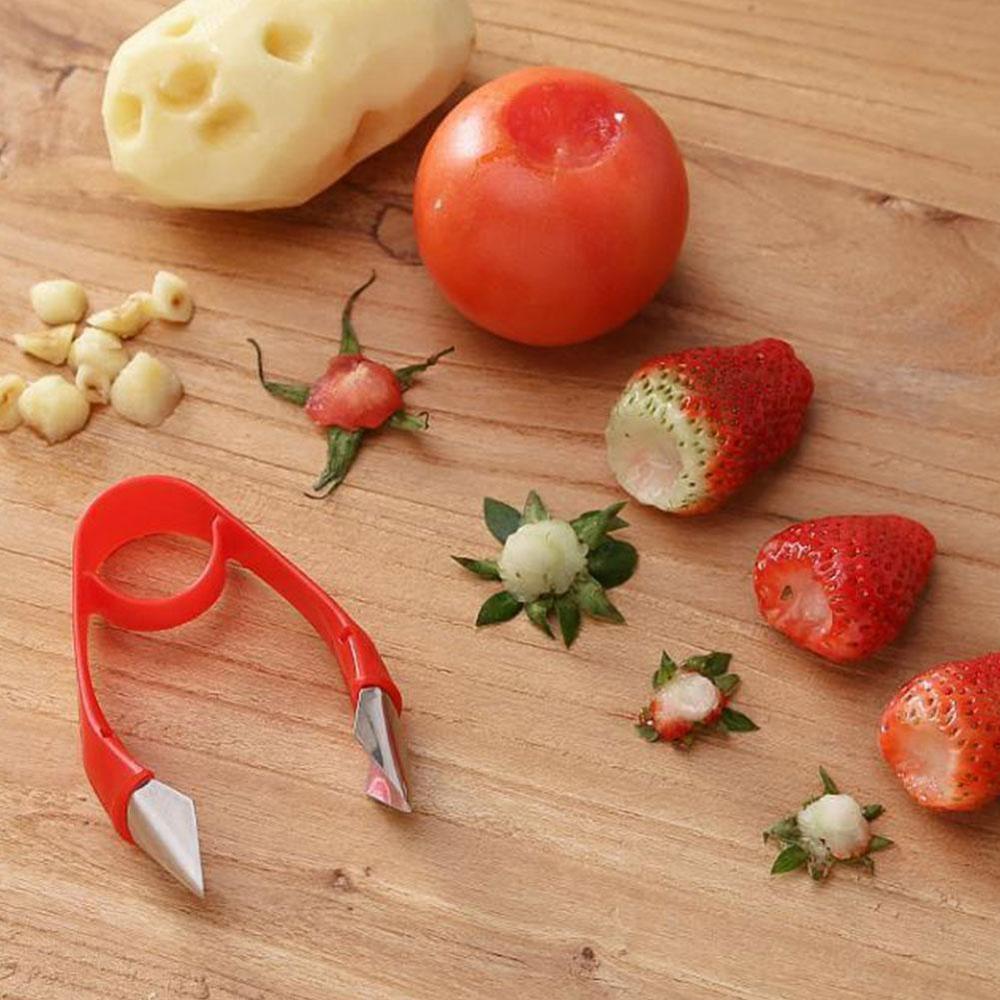 Practical Seed Remover Clip Fruit Tweezers Pineapple Kitchen Gadgets and Potato E Accessories Steel Peeler Cutter C6Z4