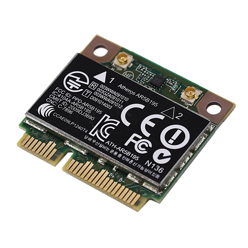 AR9285 AR5B195 150M + BT3.0 Half Mini Pci-E Draadloze Kaart Sps: 593127-001 592775-001 Voor 430 431 435 436 4530S