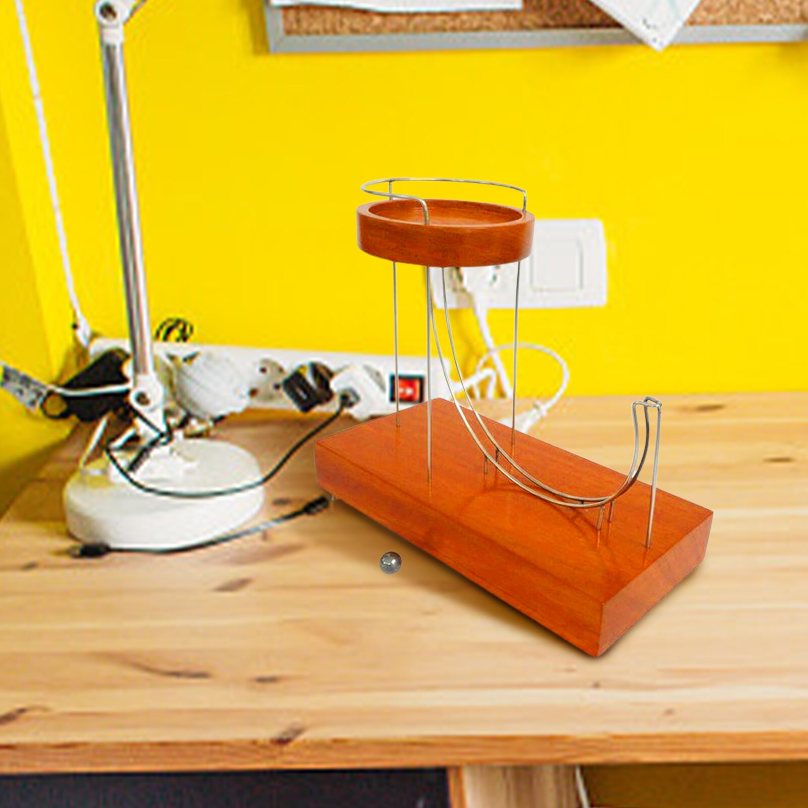 Kinetic Art Perpetual Marble Machine Perpetual Motion Machine Desk Decoration Jumping Ball Kinetic Motion Toy for Home Office