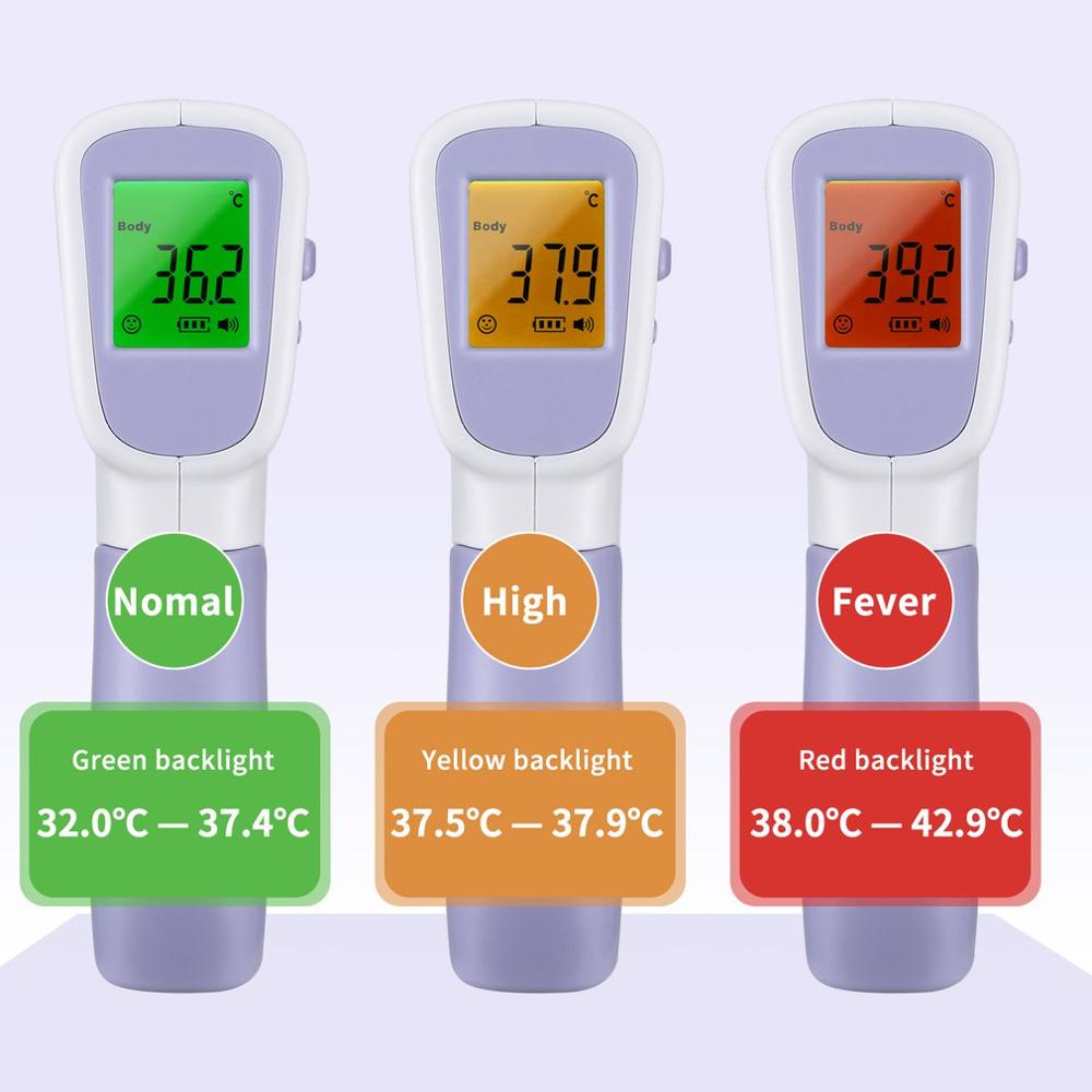 Ikke-kontakt infrarødt termometer håndholdt infrarødt termometer høj præcision måler kropstemperatur