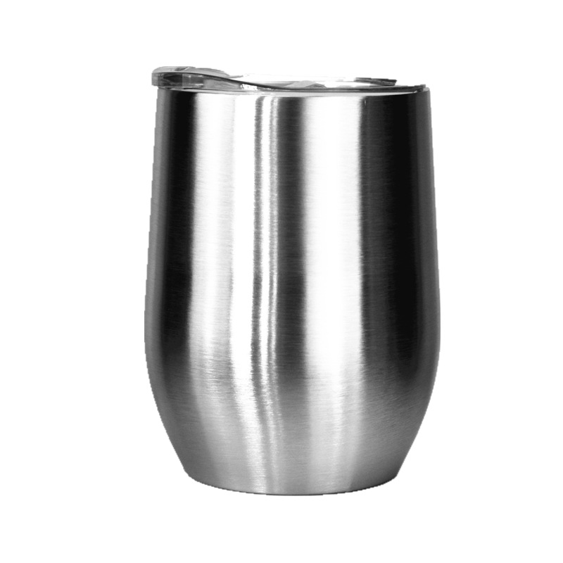 Roestvrijstalen Wijnbekers, 12Oz Geïsoleerde Wijnbeker, Roestvrijstalen Steelloze Wijnbekers Met Deksels Voor Koffie, Wijn: MULTI