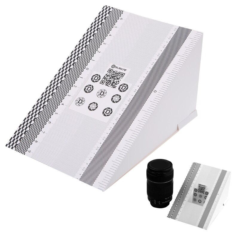 Tarjeta de calibración de enfoque de lente de cámara AF, regla de Micro alineación, tabla plegable S927