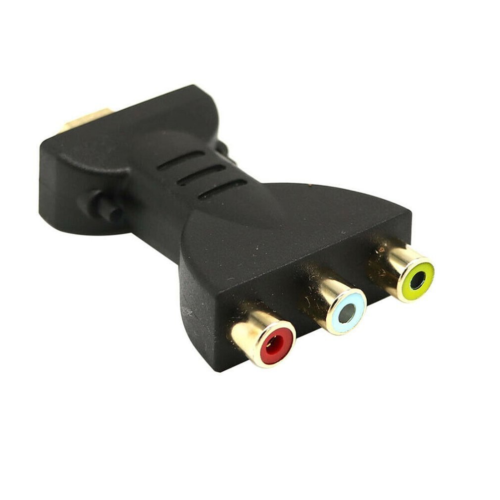Gold-plated HDMI to 3 RGB RCA Video Audio Adapter AV Component Converter HDMI Cables Female-female ONLENY