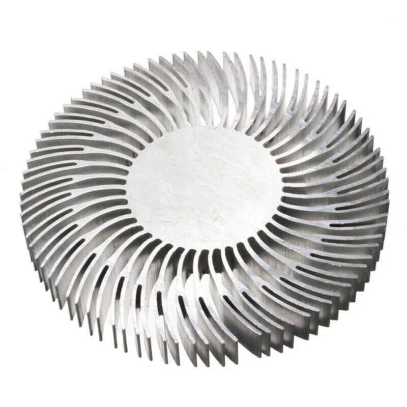 Udskiftelig rund led radiator transportabel aluminium lys radiator til 10w husstands lamper radiator