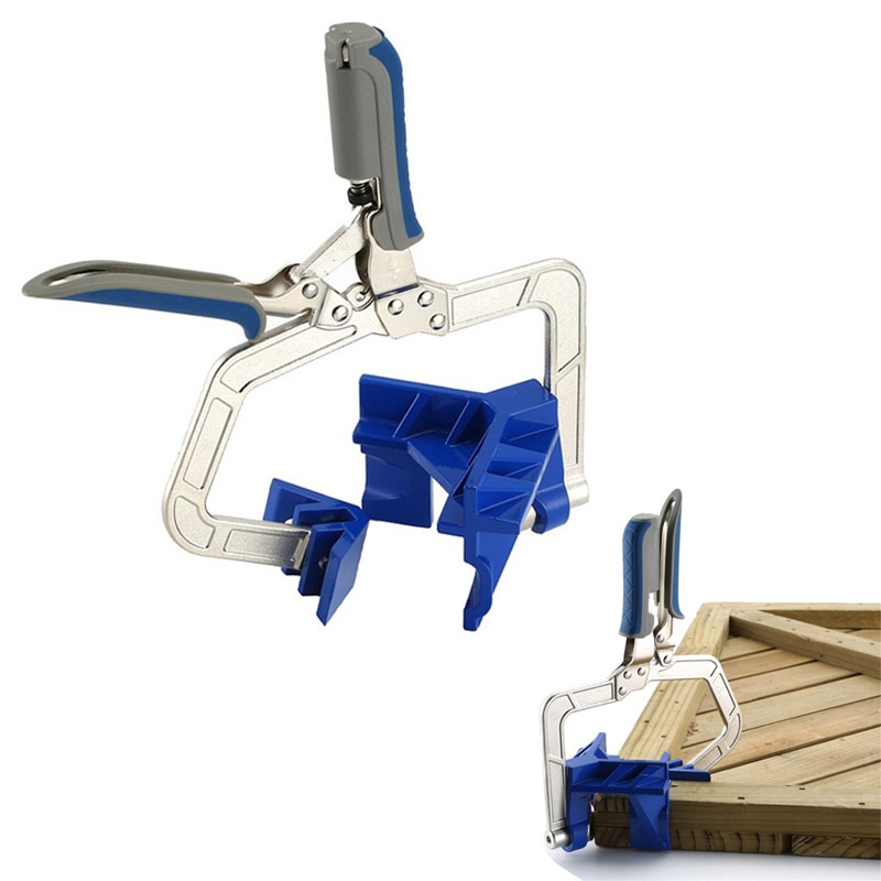 90 Degree Right Angle Woodworking Clamp Quick Fixed Pliers Picture Frame Corner Clip Hand Tool T-Clamp Miter Jigs for Furniture