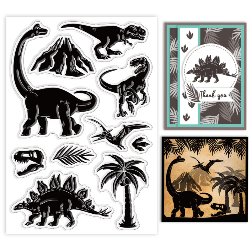 1PC Gear Background Clear Stamps Gear Decorative Clear Stamps Silicone Clear Stamps for Card Making Clear Silicone Seal Stamps