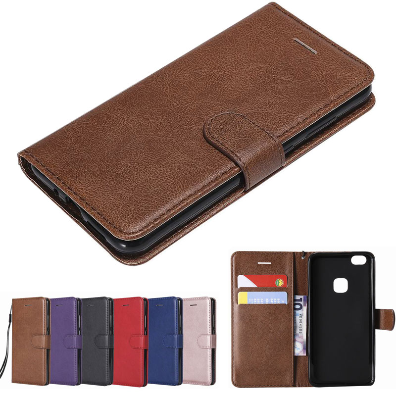 Case Cover Voor Huawei P10 Lite Luxe Magnetische Flip Wallet Plain Vintage Telefoon Lederen Tassen Coqeu Voor HUAWEI P 10 p10lite Gevallen