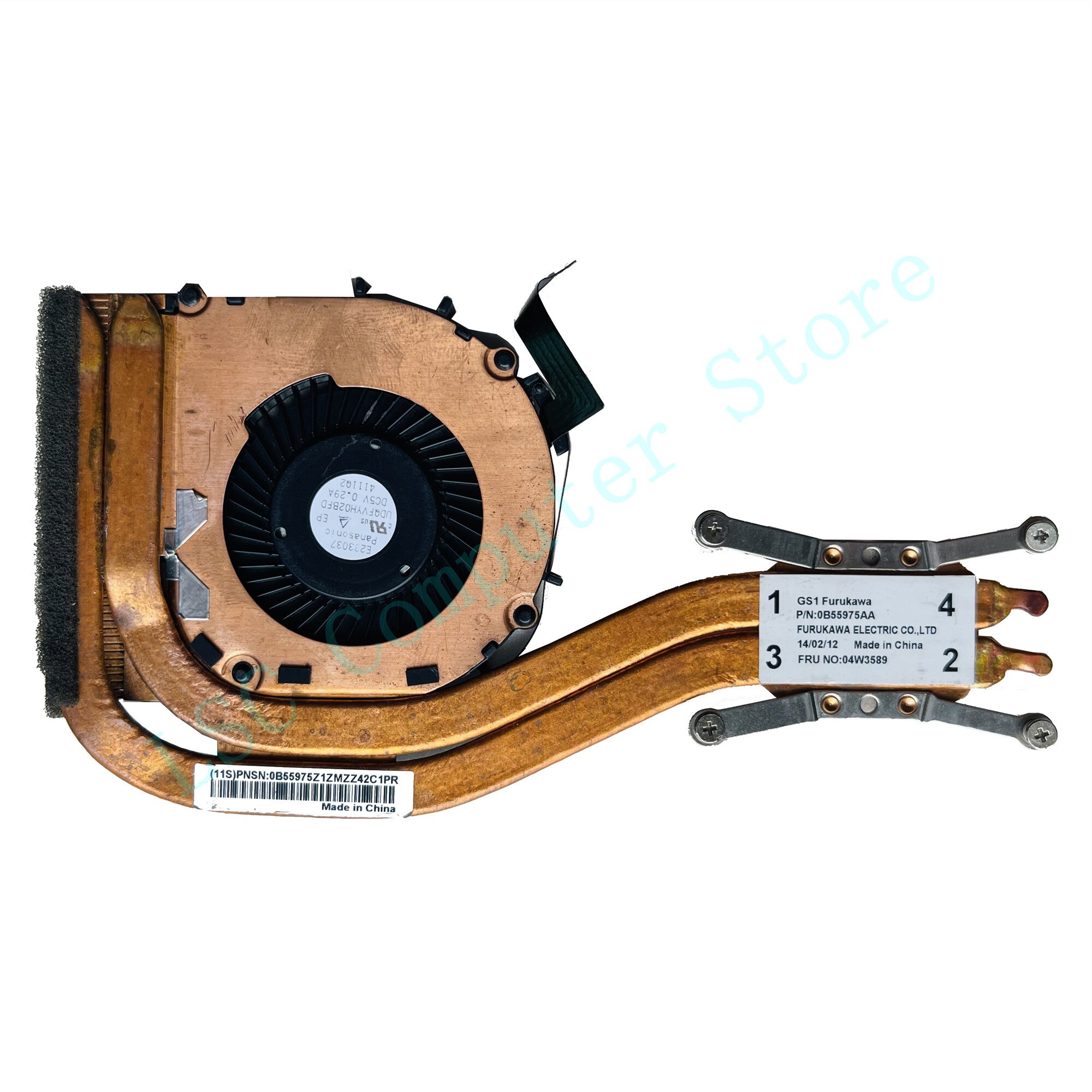 LSC Original Heatsink CPU Cooler Cooling Fan For Lenovo ThinkPad X1 Carbon 1st Gen 1 MT 34XX 04W3589 0B55975AA Fast Ship