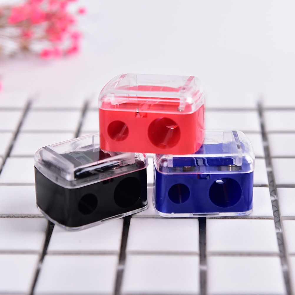 1pc øyenbryn lip liner eyeliner pop blyant 2 hulls spisser praktisk skjønnhet sminkeverktøy tilfeldig farge