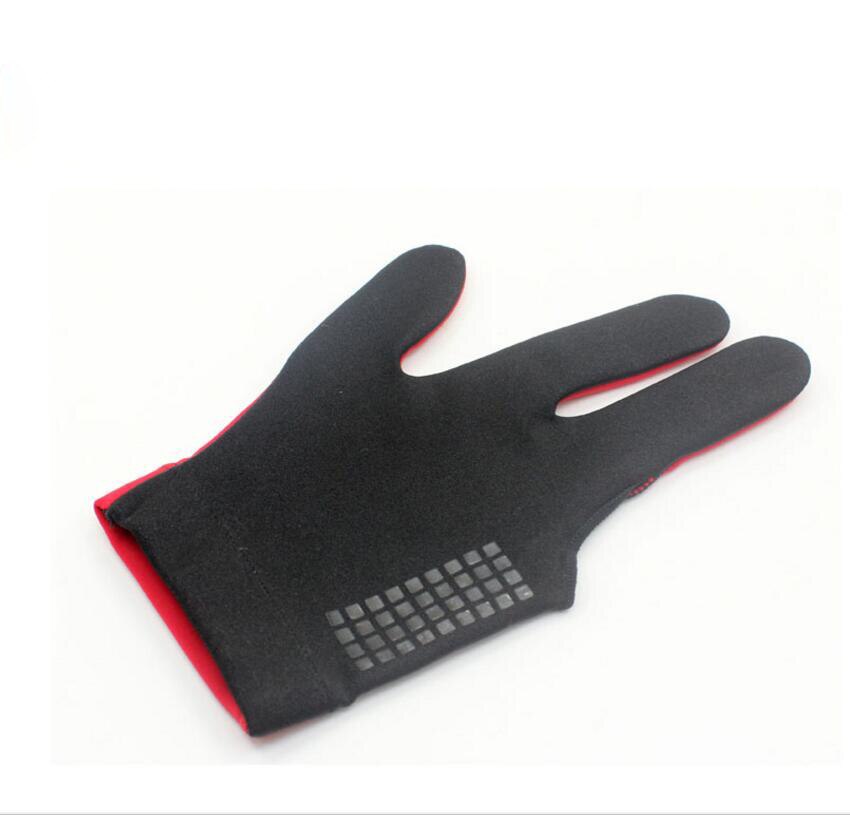 Billiard Glove Three Fingers Left Hand Red/Blue/Yellow Colors Gloves Billiard Accessories China