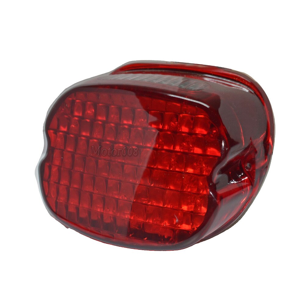Rood achterlicht voor harley davidson motorfiets, laydown led-achterlicht voor sportster 1200 low  xl1200l road king softail dyna